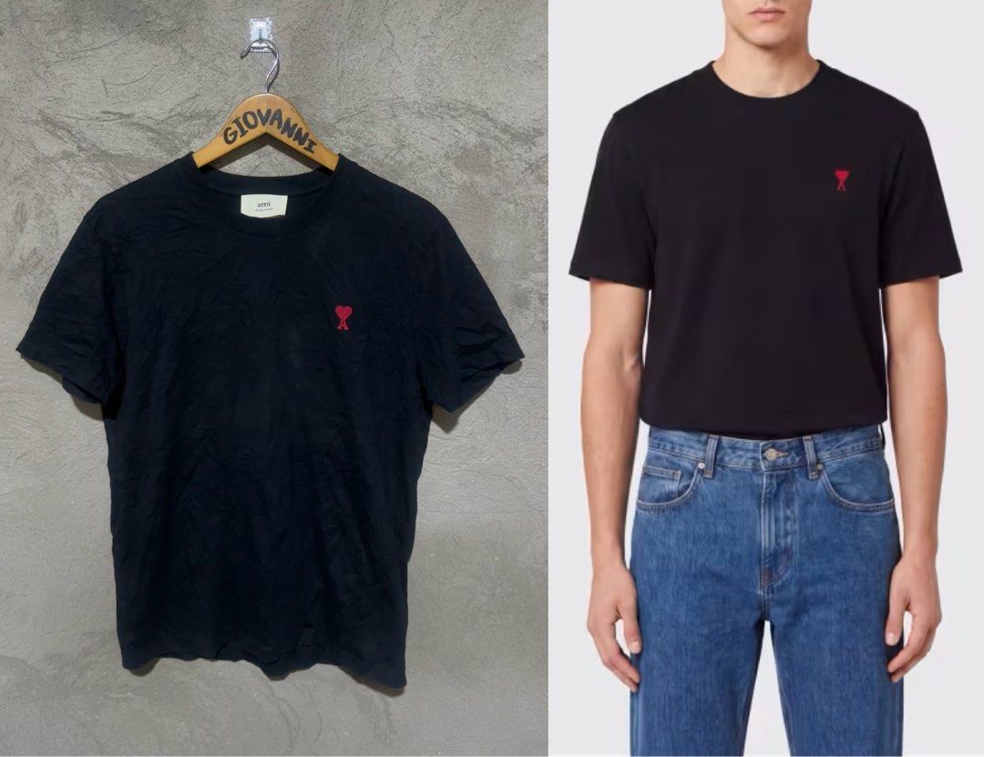 Ami Black Shirt (Category: Tshirts & Polo Shirts ) located in Ozamiz City. Submitted by quick_done_deals (Listing ID 1466202196, Image 1). Description: 🛒 ** Amı ❤️ ** 💯 Excellent Condition 📐 Dimes: L27xW21 (M) 🔍 Issue: None 🎨 Color Rate: 9.5 / 10.