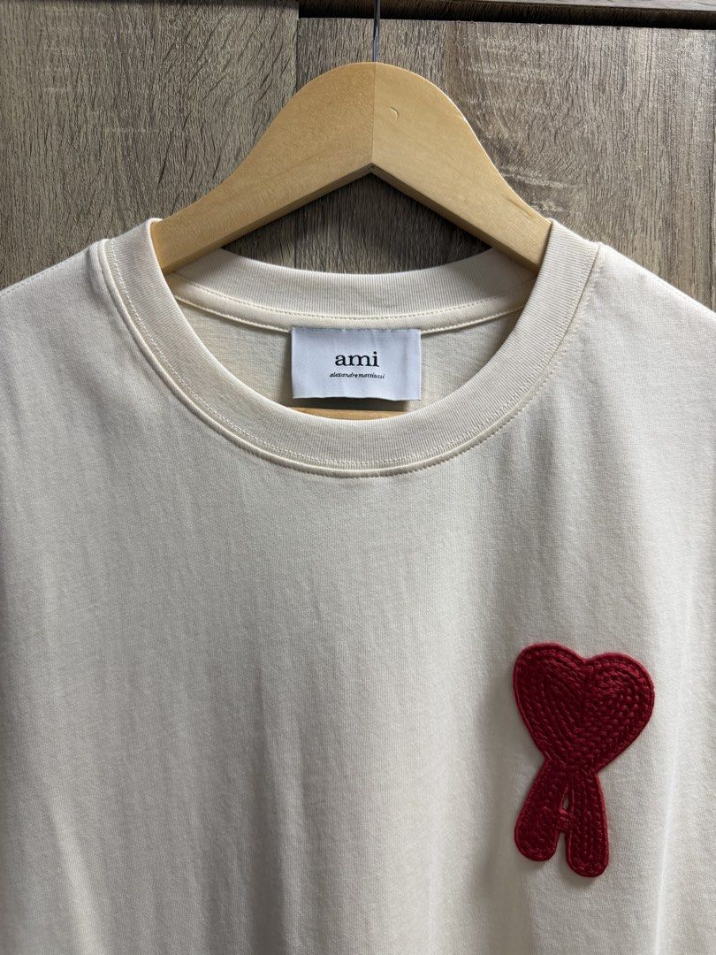 Ami Paris De Coeur Tshirt (Category: Tshirts & Polo Shirts ) located in Cavite. Submitted by PRIVATE.Selection (Listing ID 1466317712, Image 3). Description: Ami Paris De Coeur Tshirt Authentic Size S-M W- 20 L- 27 Good as new no issues .