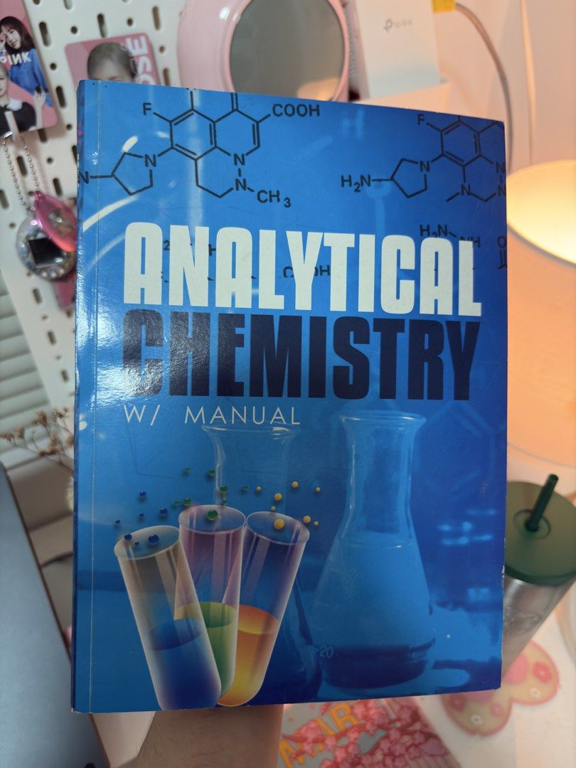 Analytical Chemistry w/ Manual (Millan) (Category: Textbooks) located in Dagupan City. Submitted by raire.co_ (Listing ID 1466227974, Image 1). Description: Analytical Chemistry w/ Manual (Millan) • unused (no highlights) decluttering my shelf ♡ ✨ bundle discounts available ♡ prices negotiable 💳 mode of payment: gcash, bank transfer, or cash for meetup 📍 meetup: dagupan 📦 shipping: j&t express - shipping fee to be shouldered by buyer.