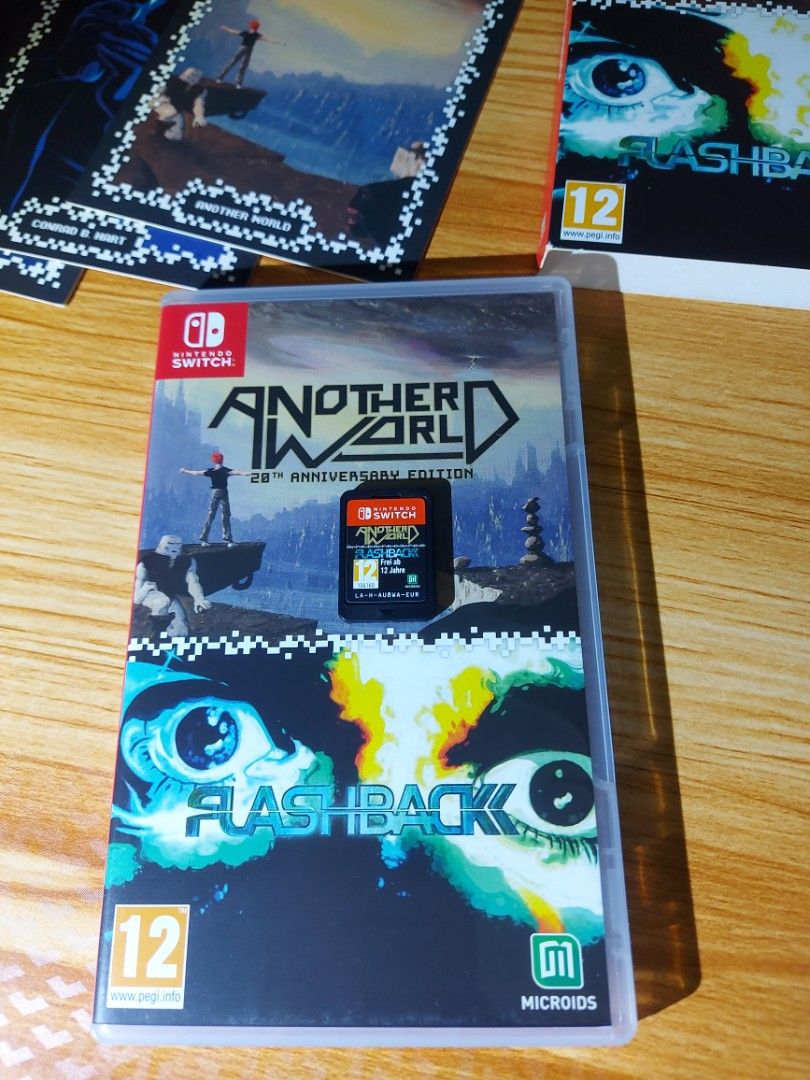 Another World Anniversary Edition & Flashback Nintendo Switch Cartridge (Category: Nintendo) located in Quezon City. Submitted by appleusermarioz (Listing ID 1466176868, Image 3). Description: Nintendo Switch (Physical Cartridge) - Games : Another World 20th Anniversary Edition & Flashback - Condition: Tested and working perfectly - Inclusions: Original case, game manual, and 4 collectible art cards - Ideal for retro gaming collectors and fans, G