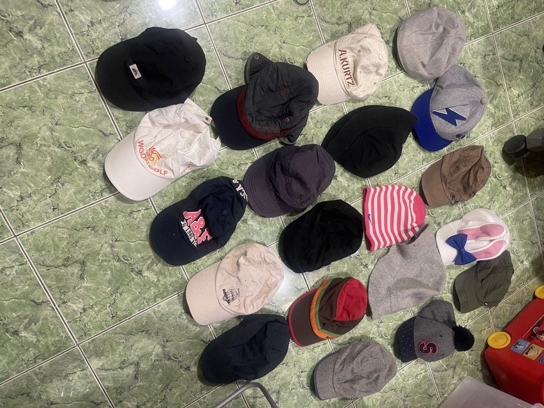 Assorted Caps and Hats Bundle 60pcs takeall (Category: Caps & Hats) located in Manila. Submitted by chesterson1979. (Listing ID 1466286776, Image 1). Description: - Massive headwear collection: baseball caps, bucket hats, snapbacks, and beanies - Variety of styles, colors, and designs to choose from - Great mix for daily wear, outdoor activities, and fashion accessorizing - Perfect bundle if you want to level up your hat rotation - Selling as a l