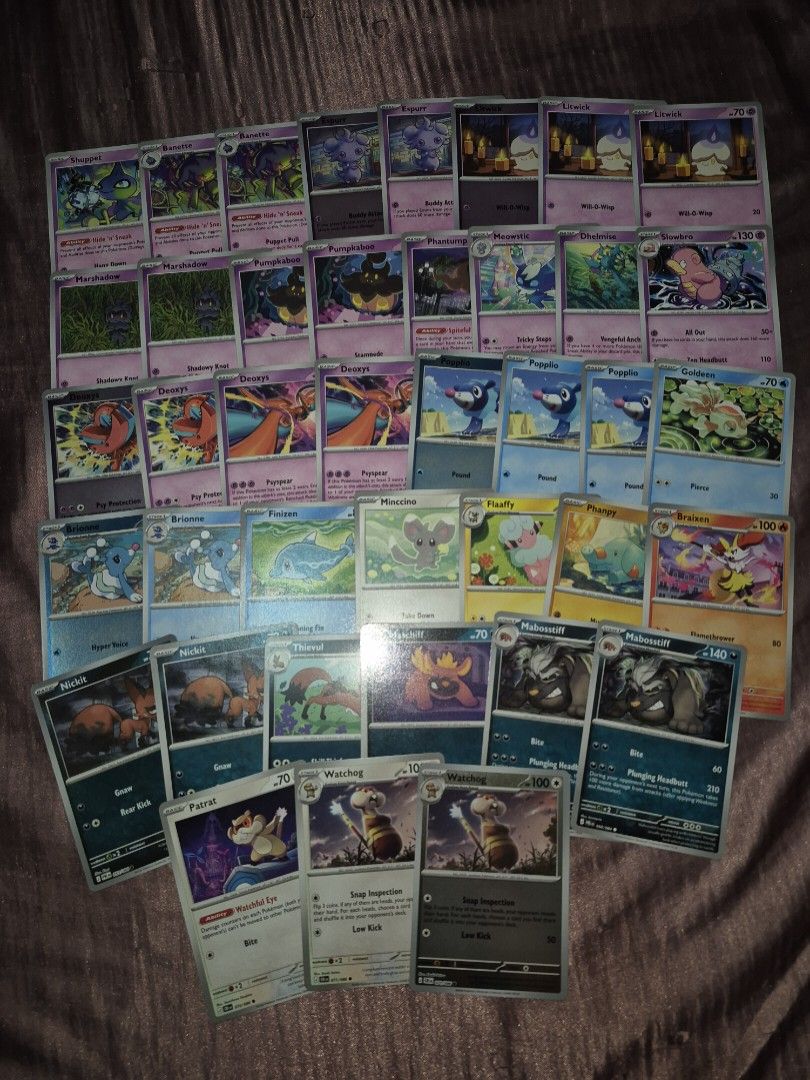 Assorted characters Common (Category: Raw Singles) located in Manila. Submitted by ohannah_ (Listing ID 1466313534, Image 1). Description: Pokemon Assorted Cute Cards 10-20 pesos each message for more details MOP: GCASH/GOTYME MOD: J&T/ANY PREF.