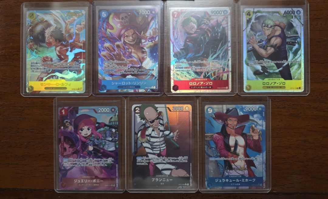 Assorted characters OP17 EB04 SR, SEC, L, C (Category: Raw Singles) located in Pasig City. Submitted by iammrbautista (Listing ID 1466310317, Image 1). Description: OP17-049 - P750.00 OP15-119 - P1,400.00 EB04-007 + OP15-113 - P1,000.00 EB04-002, OP01-070, OP03-089 - P750.00 MOD: LBC MOP: MARIBANK LOC:PASIG.