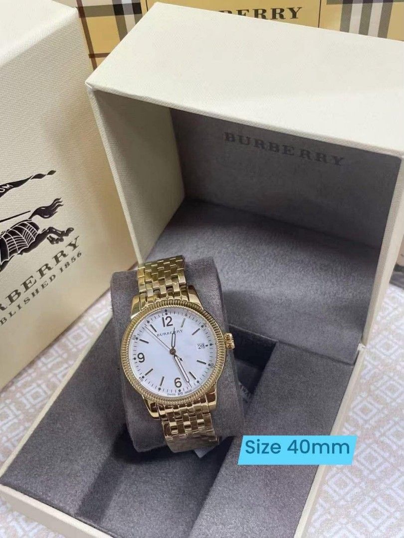 💯Authentic Burberry Watch Couple (Category: Women's Watches) located in Manila. Submitted by Authentic4Less_OLShop (Listing ID 1466230810, Image 3). Description: Japan Movement ✅with inclusions ✅pawnable watch ✅with warranty RESELLERS ARE WELCOME!!!🥰 DISCLAIMER: Authentic4Less OLShop is not affiliated with any of the brands posted in this account. Copyrights and trademarks are solely of the brand owners..