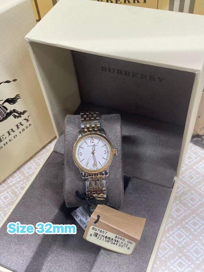 💯Authentic Burberry Watch Couple (Category: Women's Watches) located in Manila. Submitted by Authentic4Less_OLShop (Listing ID 1466231326, Image 3). Description: Japan Movement ✅with inclusions ✅pawnable watch ✅with warranty RESELLERS ARE WELCOME!!!🥰 DISCLAIMER: Authentic4Less OLShop is not affiliated with any of the brands posted in this account. Copyrights and trademarks are solely of the brand owners..