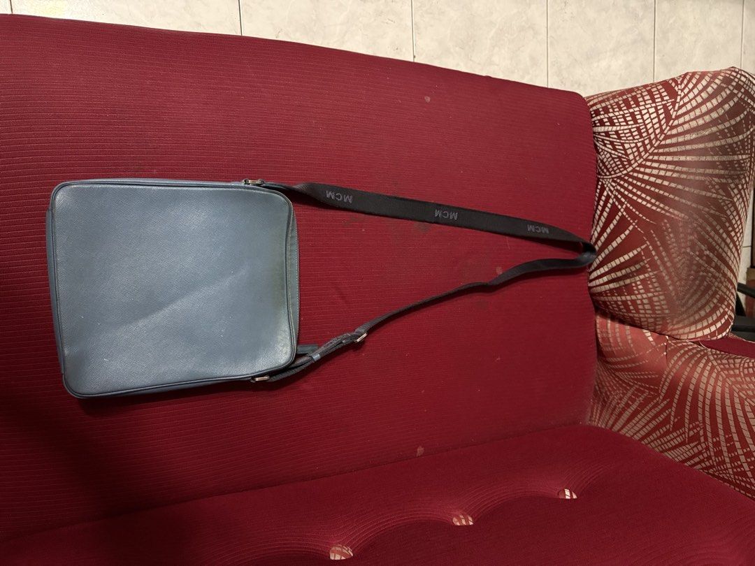 Authentic MCM Blue Sling Bag (Category: Sling Bags) located in Midsayap. Submitted by bryx22direct (Listing ID 1466311905, Image 2). Description: Mcm w/ etiketa.