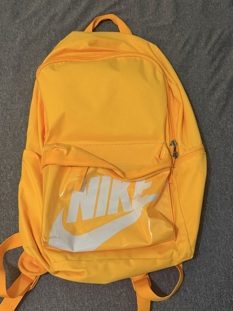 Authentic Nike Bright Yellow Backpack 26L (Category: Backpacks) located in Santa Rosa. Submitted by prelovedbyhellah (Listing ID 1466192631, Image 1). Description: only used once :) pm your offer .