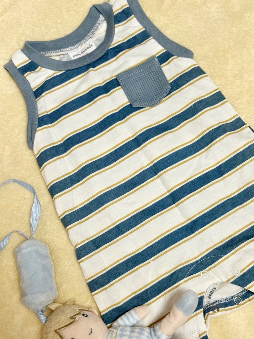 Baby Romper (Category: Babies & Kids Fashion) located in San Fernando. Submitted by aaiah (Listing ID 1466257350, Image 1). Description: Brand : mimi threads • never been use ; outgrown • mop : gcash / bpi / gotyme • mod : jrs / j&t / lbc • no cod.