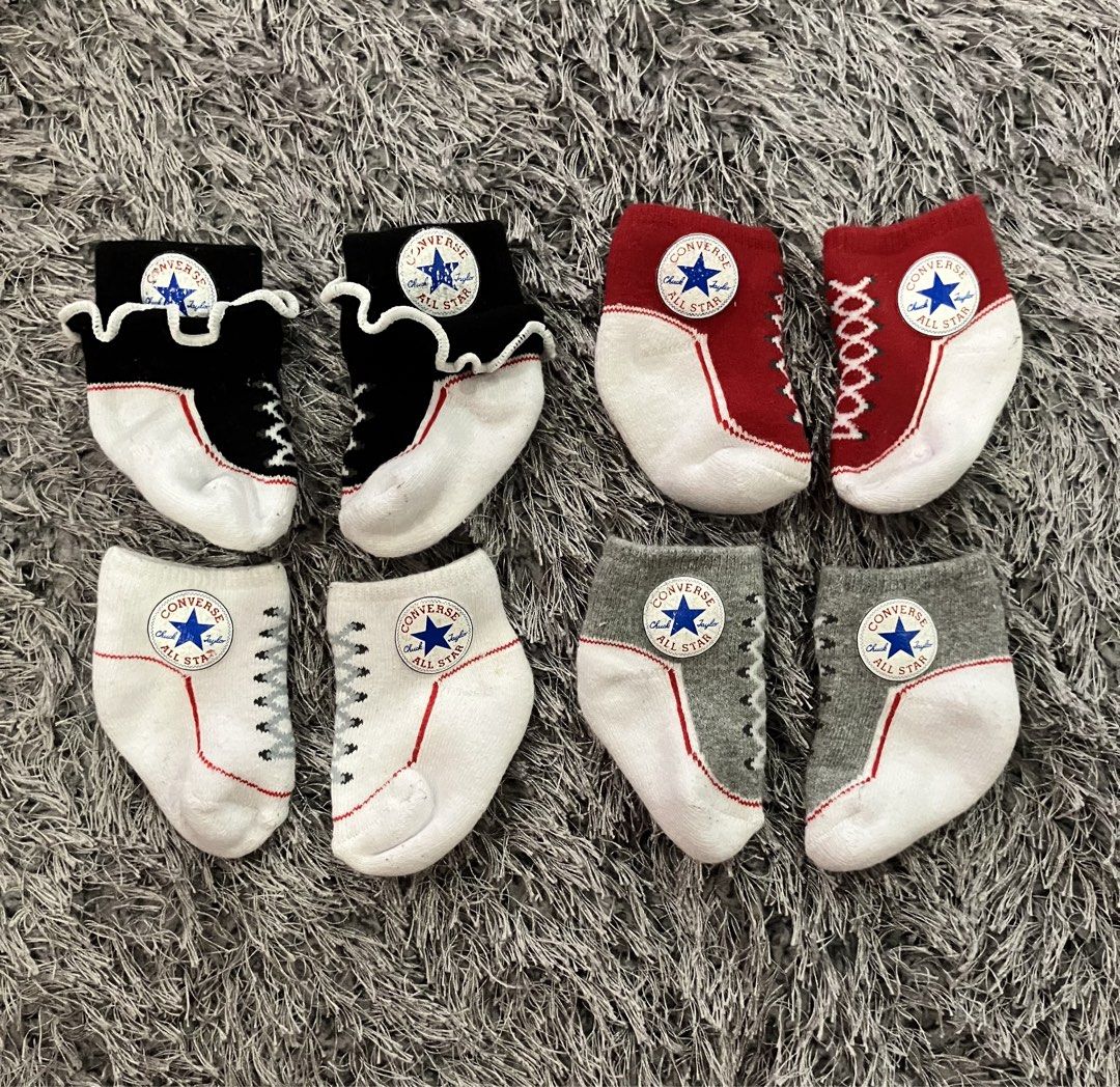 Nike,Jordan,Converse baby’s sock (Category: Babies & Kids Fashion) located in Pulilan. Submitted by aneth11983 (Listing ID 1466175205, Image 3). Description: Nike, Jordan, Converse socks For 0-3months Preowned ng anak ko These are from🇺🇸 not thrifted Takeall for ₱650+ sf/df Gcash/JnT Payment first basis to acceptur offer 📍Pulilan, Bulacan .