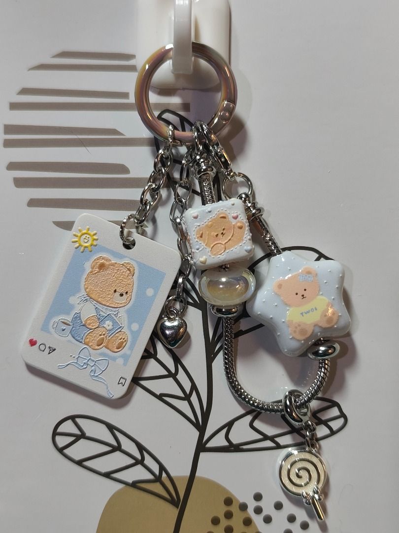 Bag charms and keychains (Category: Everything Else Others) located in Taguig. Submitted by noblefish_ce136b (Listing ID 1466200213, Image 3). Description: Handcrafted bag charms and keychain made of acrylic and printed beads. Price varies per design.