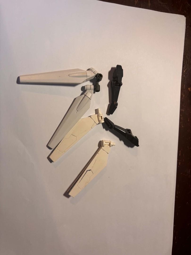 bandai gundam scraps #10 (Category: Gundam & Model Kits) located in Taguig. Submitted by livehorse.8cf1df (Listing ID 1466192146, Image 1). Description: - Mobile suit wing and funnel spare parts - Includes 3 lighter wing segments and 2 darker inner frame connectors - Great for custom builds, kitbashes, or replacing lost pieces - Sold as a complete set exactly as shown.
