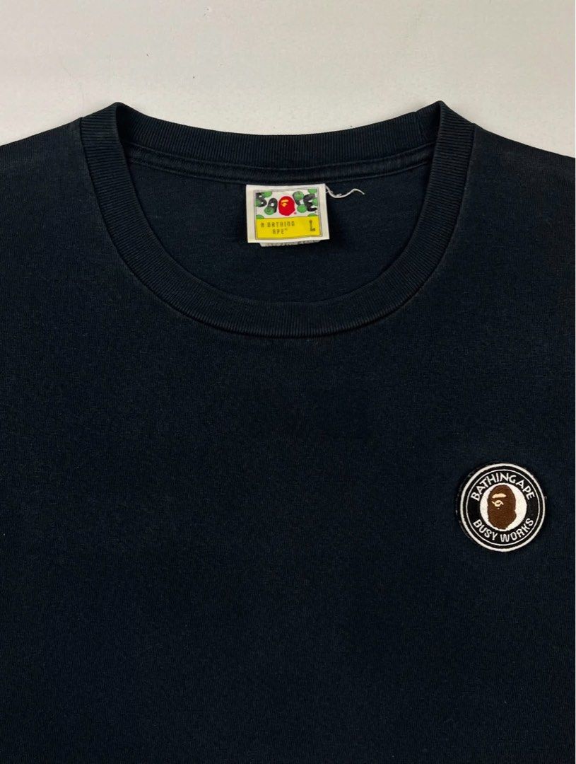 Bape - ‘Ape Together Strong’ Tee (Category: Tshirts & Polo Shirts ) located in Puerto Princesa. Submitted by rrugsgallery (Listing ID 1466251093, Image 3). Description: Bape - ‘Ape Together Strong’ Tee Tagged Size: Large Dimensions Length: 28 Width: 21 Condition: Very good Color rate: 9 Flaws: Signs of usage.