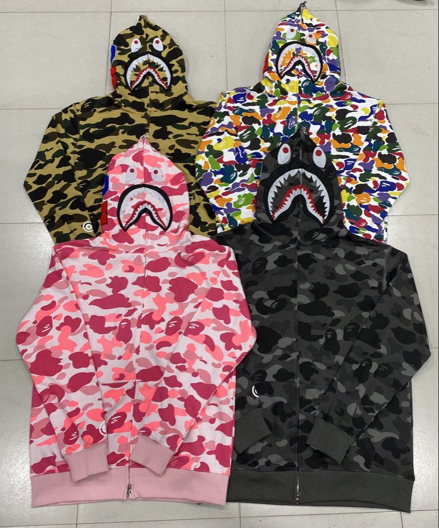 Bape Full Zip Hoodie (Category: Hoodies) located in Caloocan City. Submitted by brandon.regalado2 (Listing ID 1466239800, Image 1). Description: DM ME FOR SIZE'S OR MORE DETAILS.