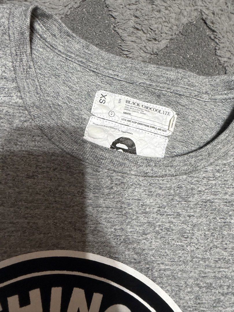 Bape x Black Chocolate - Biglogo tee (Category: Tshirts & Polo Shirts ) located in Cavite. Submitted by commoncourtesy (Listing ID 1466220667, Image 3). Description: Size XS.
