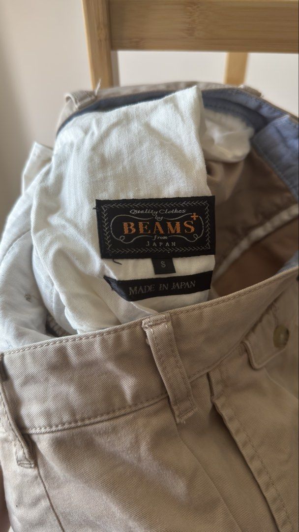 BEAMS Plus Japan Double Pleated Pants (Category: Chinos) located in Quezon City. Submitted by curatedbyenzo (Listing ID 1466187989, Image 3). Description: In very good condition Size S (29-31 waist) Thigh: 13.5”in Overall length: 37”in Hem: 7”in.