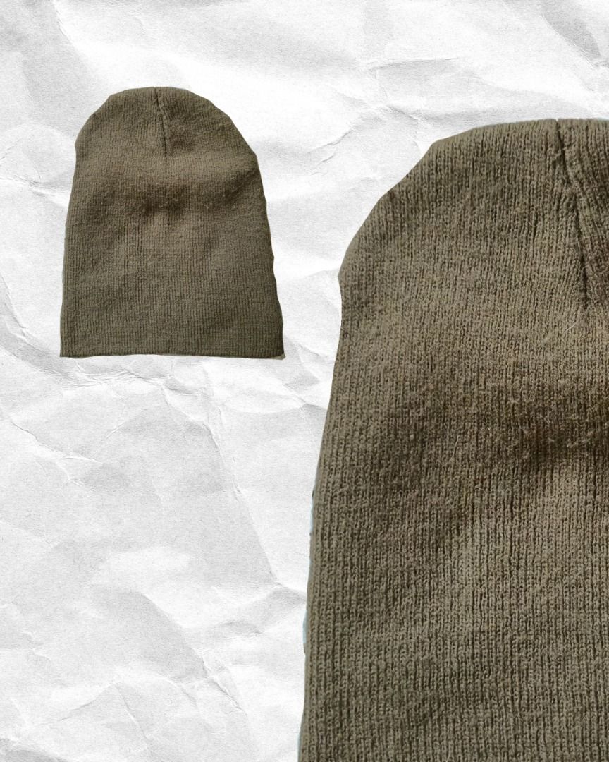 Beanie Bundle (Category: Beanies) located in Mandaluyong City. Submitted by juliaaaaaannnn (Listing ID 1466244607, Image 2). Description: Color: Black and Army Green.