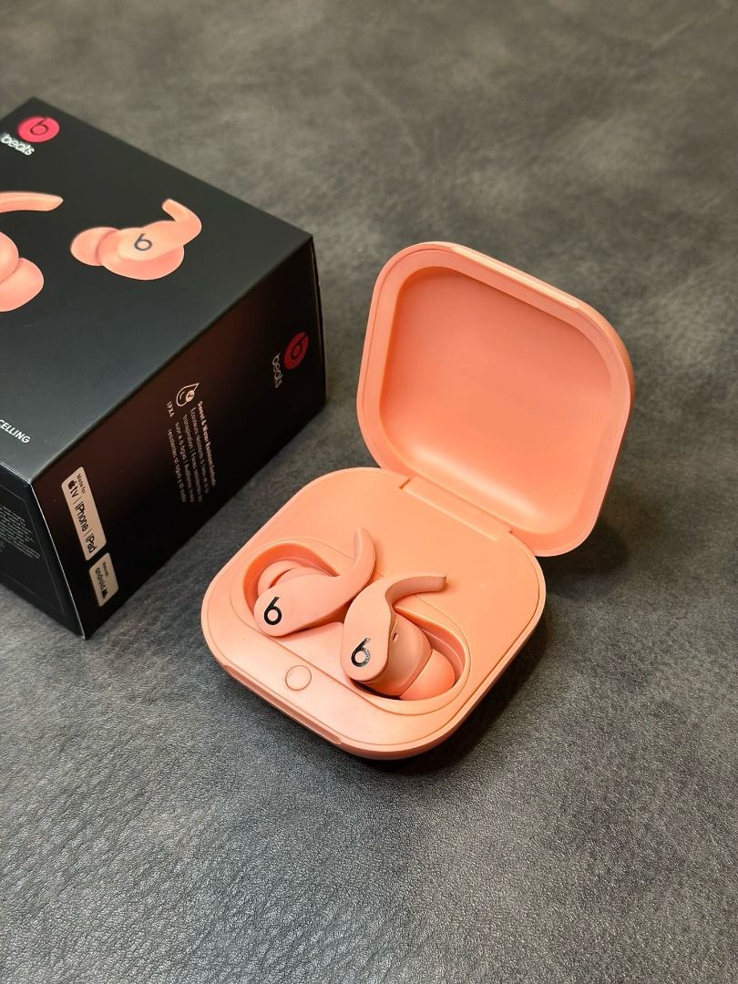 Beats Fit Pro True Wireless Earbuds (Category: Earphones) located in Marikina City. Submitted by cosmicdolphin-781db1 (Listing ID 1466251706, Image 3). Description: - Model: Beats Fit Pro - Color: Stone Purple - Condition: Clean, 100% working order - Features: Active Noise Cancelling (ANC), Transparency mode, secure-fit wingtips, sweat & water resistant - Inclusions: Original box, charging case, USB-C charging cable, extra ear tip sizes, and comp