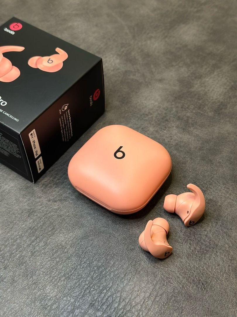 Beats Fit Pro True Wireless Earbuds (Category: Earphones) located in Marikina City. Submitted by cosmicdolphin-781db1 (Listing ID 1466251706, Image 2). Description: - Model: Beats Fit Pro - Color: Stone Purple - Condition: Clean, 100% working order - Features: Active Noise Cancelling (ANC), Transparency mode, secure-fit wingtips, sweat & water resistant - Inclusions: Original box, charging case, USB-C charging cable, extra ear tip sizes, and comp