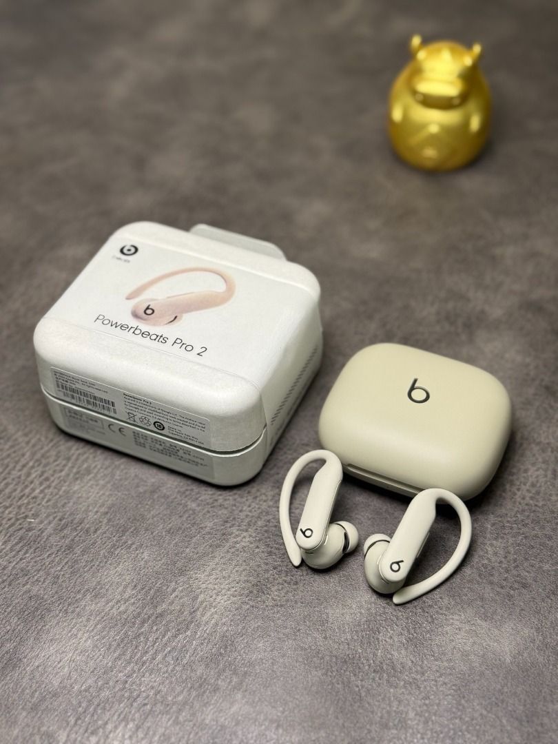 Beats Powerbeats Pro 2 Wireless Earphones (Category: Earphones) located in Makati City. Submitted by silentdog-cf238b (Listing ID 1466251318, Image 2). Description: - Model: Beats Powerbeats Pro 2 True Wireless Earphones - Color: Cream - Condition: Clean unit, fully functional, and ready to pair - Features: Secure ear hook design, perfect for workouts and active days - Inclusions: Charging case, matching earbuds, and original box.