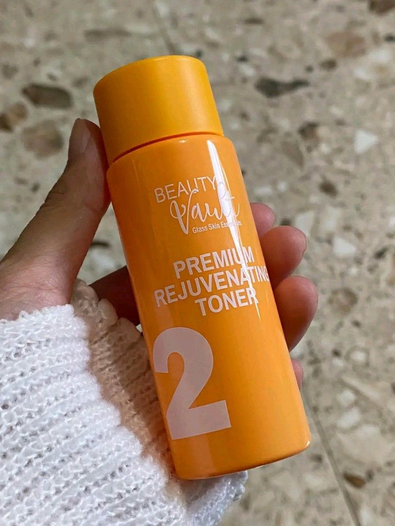 Beauty Vault Rejuvenating Toner (Category: Face Care) located in Manila. Submitted by jadrianzen (Listing ID 1466221048, Image 3). Description: Beauty Vault Rejuvenating Toner Small 60 ml A toner's job is to ensure that your face is free from dirt and oil without stripping its natural moisture. It's also one of the fast-penetrating liquids that deliver a quick hit of hydration to skin and can surprisingly remove some dead cells off to the target 