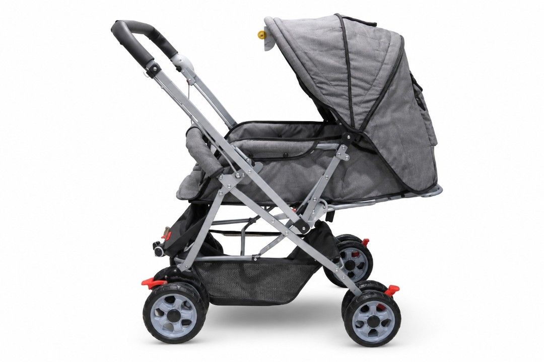 Bebeta Grey Baby Stroller Foldable with Freebies . (Category: Strollers) located in Quezon City. Submitted by dcqueen (Listing ID 1466297073, Image 1). Description: NO ISSUES only signs of usage Brand: Bebeta Color: Grey Condition: Clean and ready for use - Adjustable canopy for sun protection - Handy storage basket underneath - Compact fold for easy storage and travel - Comfortable padded seat with a secure multi-point harness - Sturdy frame wit