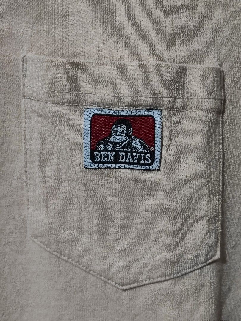 BEN DAVIS POCKET TEE (Category: Tshirts & Polo Shirts ) located in Iloilo. Submitted by gooddimes (Listing ID 1466325957, Image 2). Description: Ben Davis Pocket Tee Authentic Beige color Size on tag: Medium Dimes: 19.5Wx26.5L Issue/s: None Color rate: 10/10 Like new condition ₱850 Reminders: - All items are thrifted, please manage your expectations - Color may vary due to lighting - Please wash before using the item - Due to different personal m