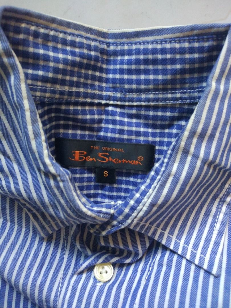 Ben Sherman Hickory Longsleeve S (Category: Formal Shirts) located in Pasay City. Submitted by denimdude.ph (Listing ID 1466222280, Image 3). Description: yellowing on collar, last pic.