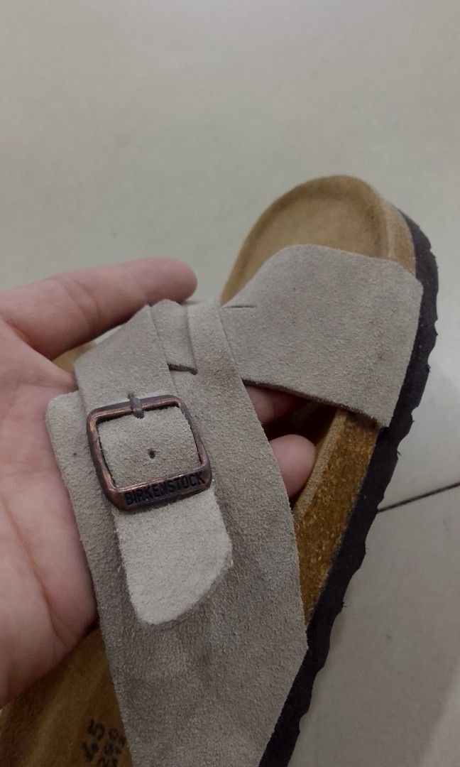 BIRKENSTOCK LUGANO SUEDE (Category: Slippers & Slides) located in Iloilo. Submitted by skerittt (Listing ID 1466325070, Image 3). Description: BIRKENSTOCK LUGANO SUEDE SIZE 45 NO FLAWS.
