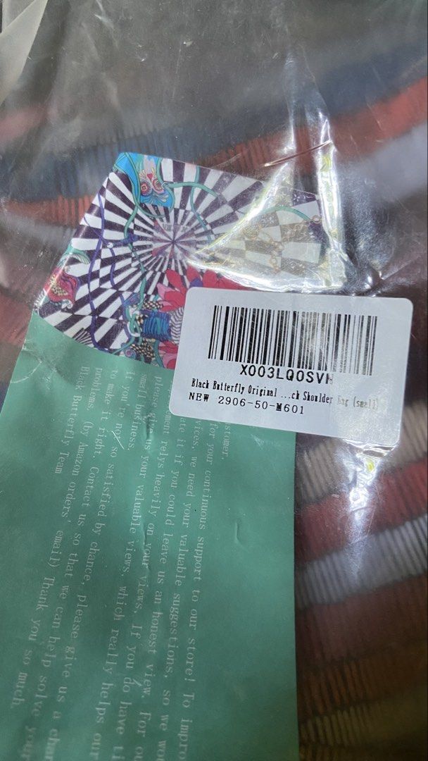 Black Butterfly Original Backpack and Pouch Set (Category: Backpacks) located in Bauang. Submitted by deguzmanch72528 (Listing ID 1466171410, Image 3). Description: - Brand new with original tags and packaging - Features a fun multicolor wavy stripe design (blue, red, yellow, and purple) - Includes a matching small pouch - Secure zipper closure with adjustable black straps - Great for school, daily commutes, or casual outings.