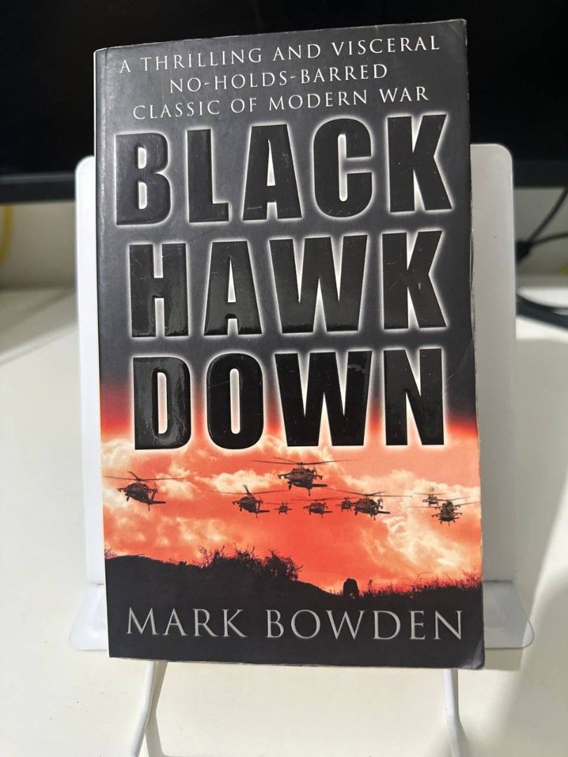 Black Hawk Down by Mark Bowden Paperback (Category: Storybooks) located in Imus. Submitted by t0t3fairi3 (Listing ID 1466158301, Image 1). Description: Black Hawk Down paperback (ISBN: 0-552-14750-8). A gripping true account of the 1993 Mogadishu battle. Pages are clean and readable with slight age-yellowing. Perfect for history buffs and military non-fiction fans..