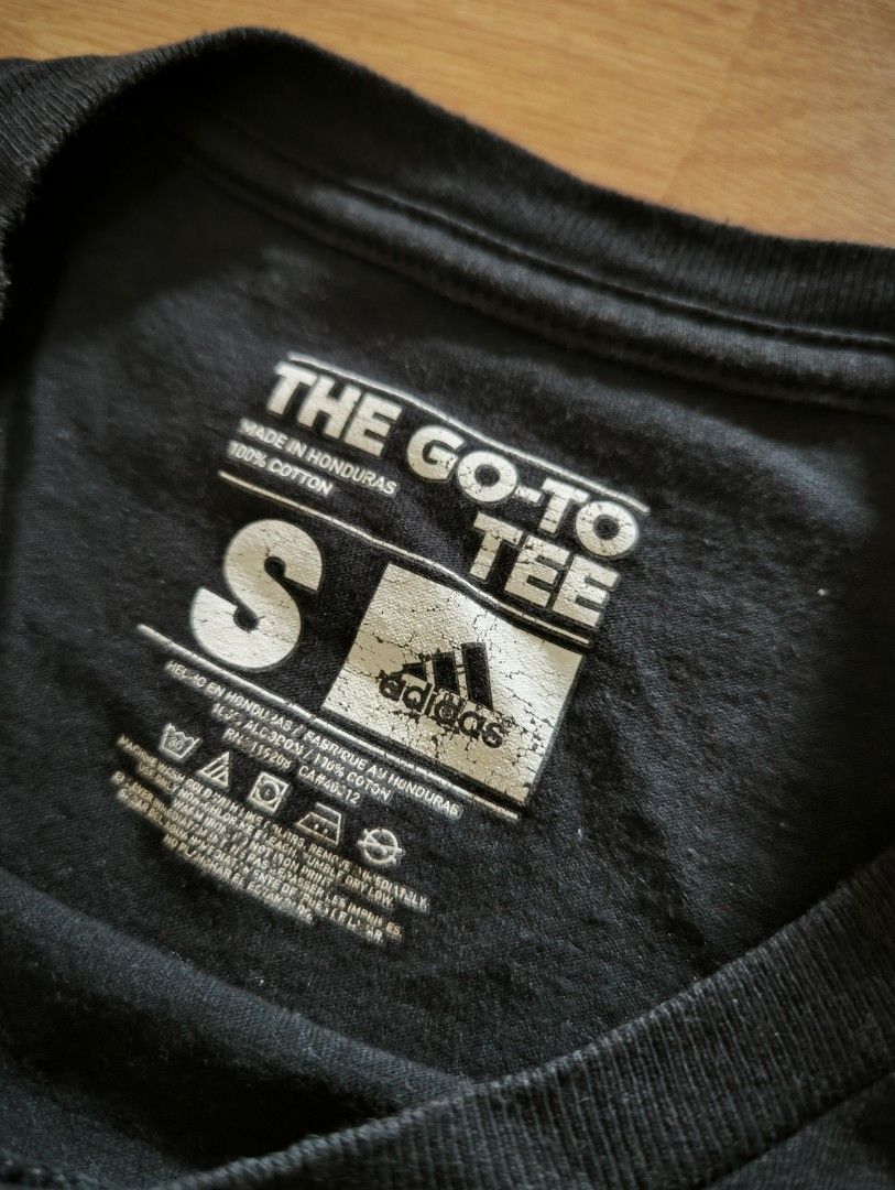 Black shirt (Adidas) (Category: Tshirts & Polo Shirts ) located in Manila. Submitted by wearforce (Listing ID 1466234607, Image 1). Description: Black shirt (Adidas) brand: Adidas in good condition can fit: S-6 rate color 9/10 199 + sf.