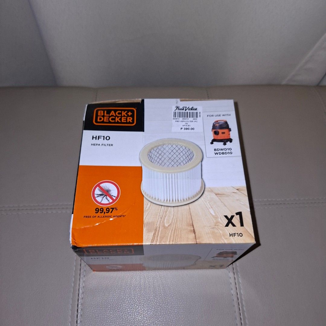 Black+Decker hepa filter hf10 for vacuum cleaner (Category: Cleaning Tools & Supplies) located in Manila. Submitted by mr.fast (Listing ID 1466335134, Image 1). Description: .