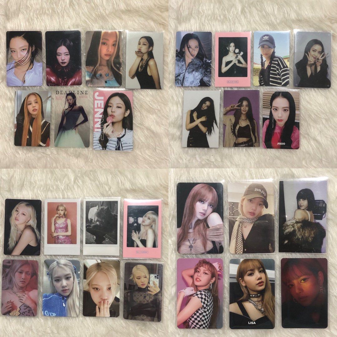 Blackpink Assorted Photocards Set (Category: Art & Prints) located in Minalin. Submitted by blinklivie17 (Listing ID 1466185600, Image 1). Description: wts lfb ph blackpink photocards (25+ pcs) take all - 4,000 (nego) rfs: badly need funds freebies: blackpink album comment or dm me (X: @cherryontopssss).
