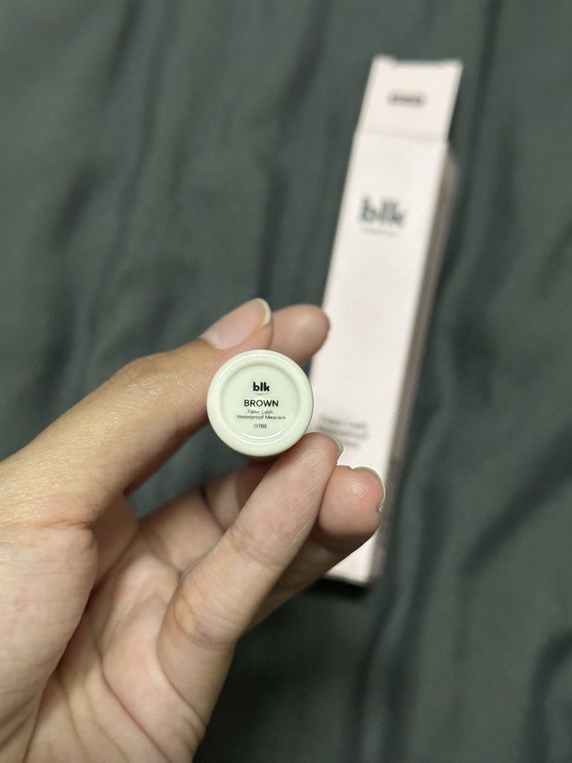 BLK Cosmetics false lash waterproof mascara in brown (Category: Makeup) located in Makati City. Submitted by fleurdeleez (Listing ID 1466296498, Image 2). Description: Used only once for wear test RFS: decluttering / barely used.