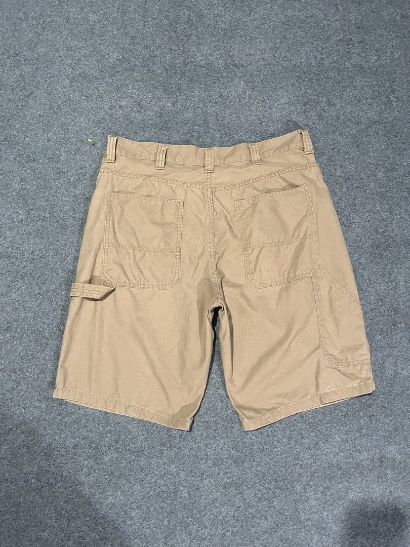 Blue mountain carpenter denim jorts (brown) (Category: Shorts) located in Lapu Lapu. Submitted by jhonrener41426 (Listing ID 1466266263, Image 1). Description: Size 34/36 Length-22.5 Leg opening-11 Excellent condition Color rate 9.5/10 Color brown Authentic Issue none .