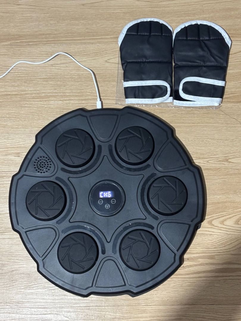 Bluetooth Boxing Music Boxing Machine Wall Punching Pad Wall Training (Category: Toning & Stretching Accessories) located in Rizal. Submitted by jjszenn (Listing ID 1466320474, Image 1). Description: Bluetooth Boxing Music Boxing Machine Wall Punching Pad 📝Descriptions: ✅Smart musical boxing machine with built-in speakers and digital display ✅ Bluetooth connectivity to play your own music for rhythm training ✅Customizable speed settings with LED