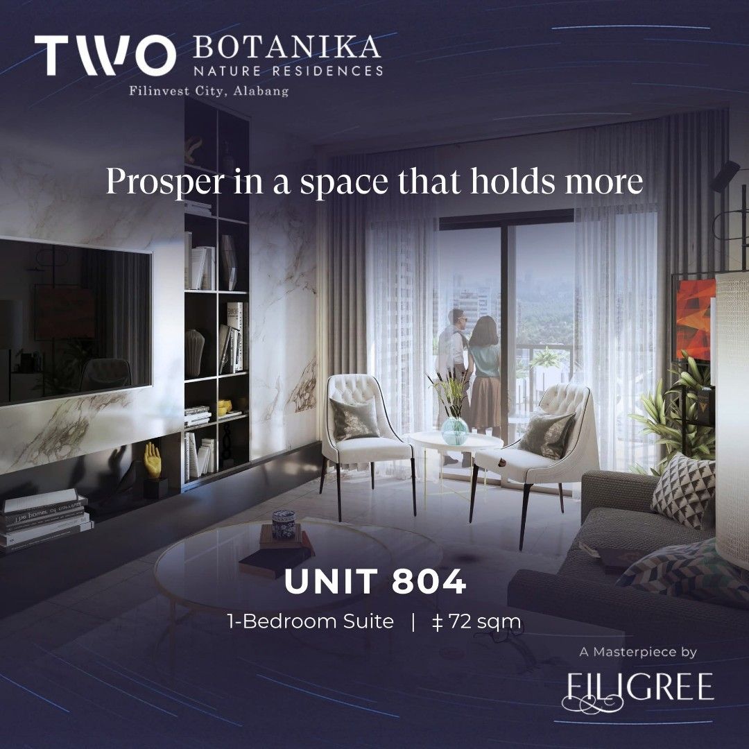 Botanika Nature Residences (High-End Condominium) (Category: Apartments & Condos) located in Manila. Submitted by jeff.dominguez (Listing ID 1466226997, Image 1). Description: INVEST IN A PREMIUM CONDO IN THE PHILIPPINES! Presenting Botanika Nature Residences - a luxury condominium located in Filinvest, Alabang. It features large units from 79 sqm (1BR) to 298 sqm (3-4 BR). Its most distinct feature is that it is designed to blend with nature whi