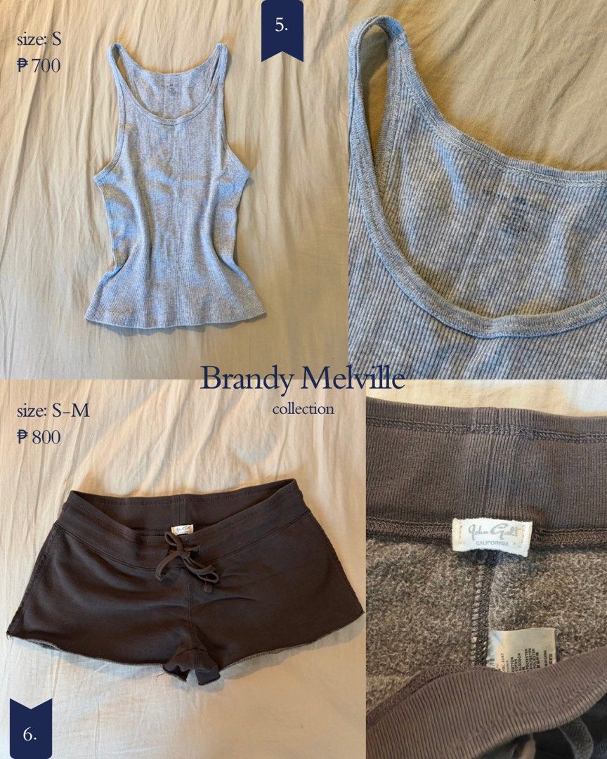 Brandy Melville Collection (authentic) (Category: Sets or Coordinates) located in Taguig. Submitted by gailleee (Listing ID 1466273390, Image 2). Description: - authentic Brandy Melville collection (tops, dresses, and shorts) - check pics for details - price: ₱700 to ₱1200 per piece - message to check specific item availability - bundle deals available upon request!.