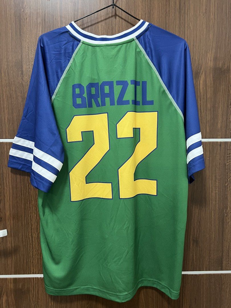 Brazil Jersey Green Blue Size M (Category: Activewear) located in Valenzuela. Submitted by shop_joyu (Listing ID 1466262793, Image 2). Description: FOR SALE Brand new fresh from 🇺🇸 💯% authentic with tag loc: SJDM, Bulacan.