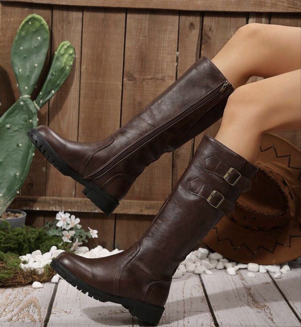 Brown Boots (Category: Boots) located in Silang. Submitted by vrenny (Listing ID 1466294313, Image 1). Description: Never been used Just bought it Rfs: too small po me.