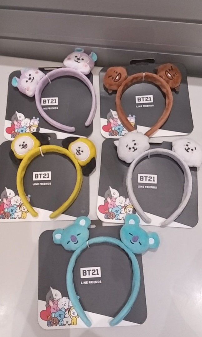BT21 LINE FRIENDS HEADBAND (Category: K-Wave Merchandise) located in Quezon City. Submitted by 4_leaf_clover (Listing ID 1466286773, Image 1). Description: ETA: OCT 11 PAYO P250.00 each LIMITED AVAILABILITY NO TAEKOOK‼️ **WHOLESALE PRICE AVAILABLE** MOQ: 5 DM.