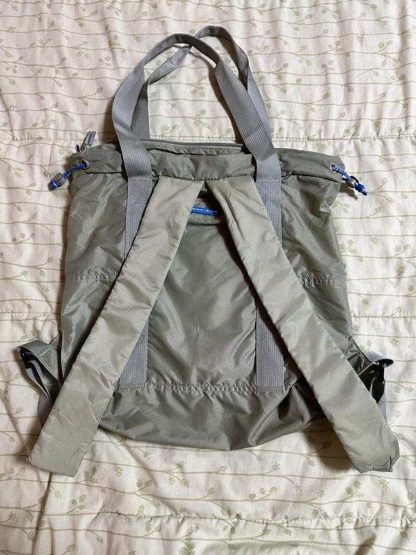 BTV Parapack 001 in Sage (Category: Backpacks) located in Quezon City. Submitted by ziaianana (Listing ID 1466276145, Image 2). Description: RFS: Used only a couple times SRP is ₱4,690, selling for only ₱3,500 - Price slightly negotiable - Made of recycled ripstop nylon which makes it super lightweight - Fits upto 13" laptop + it's water resistant! 💦 - Convertible into a tote or backpack + foldable into its pocket - Purchased late 2025 in BTV Me