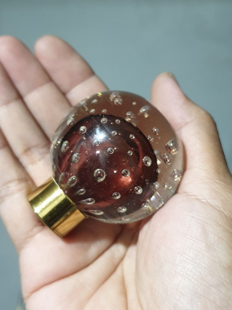 Bubble-Glass Sphere with an Internal Purple Core Knob (Category: Other Home Furniture) located in Las Pinas. Submitted by oldsthetics (Listing ID 1466195310, Image 1). Description: Bubble-Glass Sphere with an Internal Purple Core Knob This is a used item Preloved and not new May have imperfections Typical of age and usage Kindly check the photos carefully to make sure that this vintage condition suits you Detailed realtime photos/video are availa