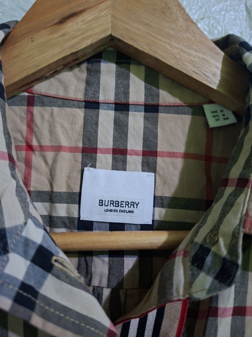 Burberry Plaid Dress (Category: Coats, Jackets and Outerwear) located in Bulacan. Submitted by bleue.finds (Listing ID 1466298799, Image 3). Description: Burberry Plaid Dress 18.5 - width 35 - length 20 - waist 23 - sleeve length no issue as new good condition .