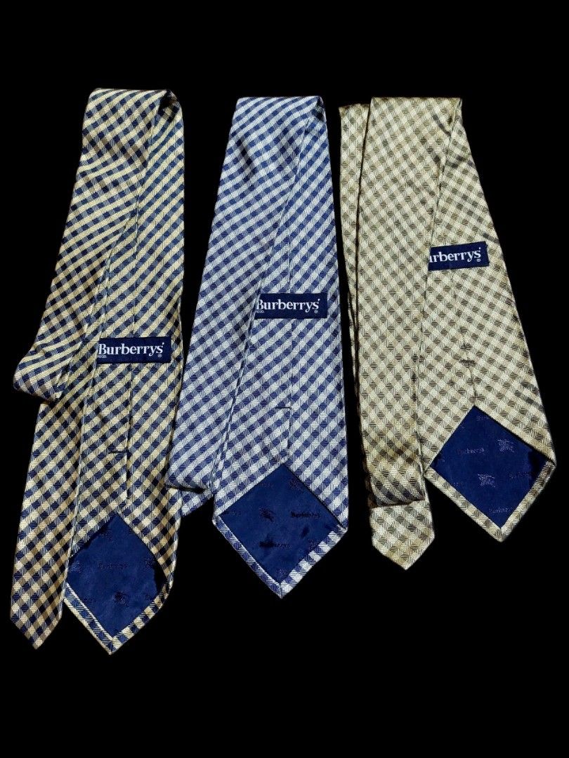 Burberry's Neckties (Category: Luxury Accessories) located in Muntinlupa City. Submitted by sakurambo_des (Listing ID 1466292492, Image 1). Description: SALE 1K Burberry's Neckties 3 different colors in very good condition..