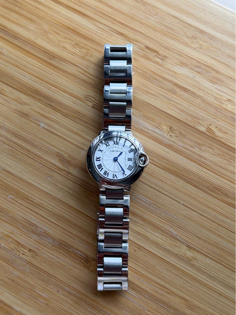 Crtier Ballon Bleu (Medium Size) (Category: Women's Watches) located in Pasig City. Submitted by paolasoriano_wind (Listing ID 1466213092, Image 1). Description: Rplca of Crtier (cannot spell out as Carousell will block posting) Ballon Blue, mid size For wrist size 7. No extra links. Condition: 9.5/10 Overall excellent condition, no damages with minimal signs of wear Obviously not the original but inspired by. Purchased from Greenhills for P2,700