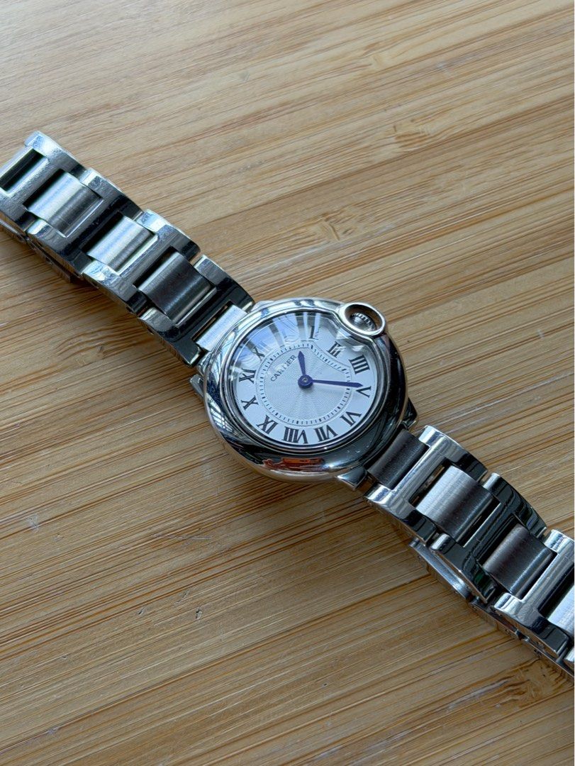 Crtier Ballon Bleu (Medium Size) (Category: Women's Watches) located in Pasig City. Submitted by paolasoriano_wind (Listing ID 1466213092, Image 2). Description: Rplca of Crtier (cannot spell out as Carousell will block posting) Ballon Blue, mid size For wrist size 7. No extra links. Condition: 9.5/10 Overall excellent condition, no damages with minimal signs of wear Obviously not the original but inspired by. Purchased from Greenhills for P2,700