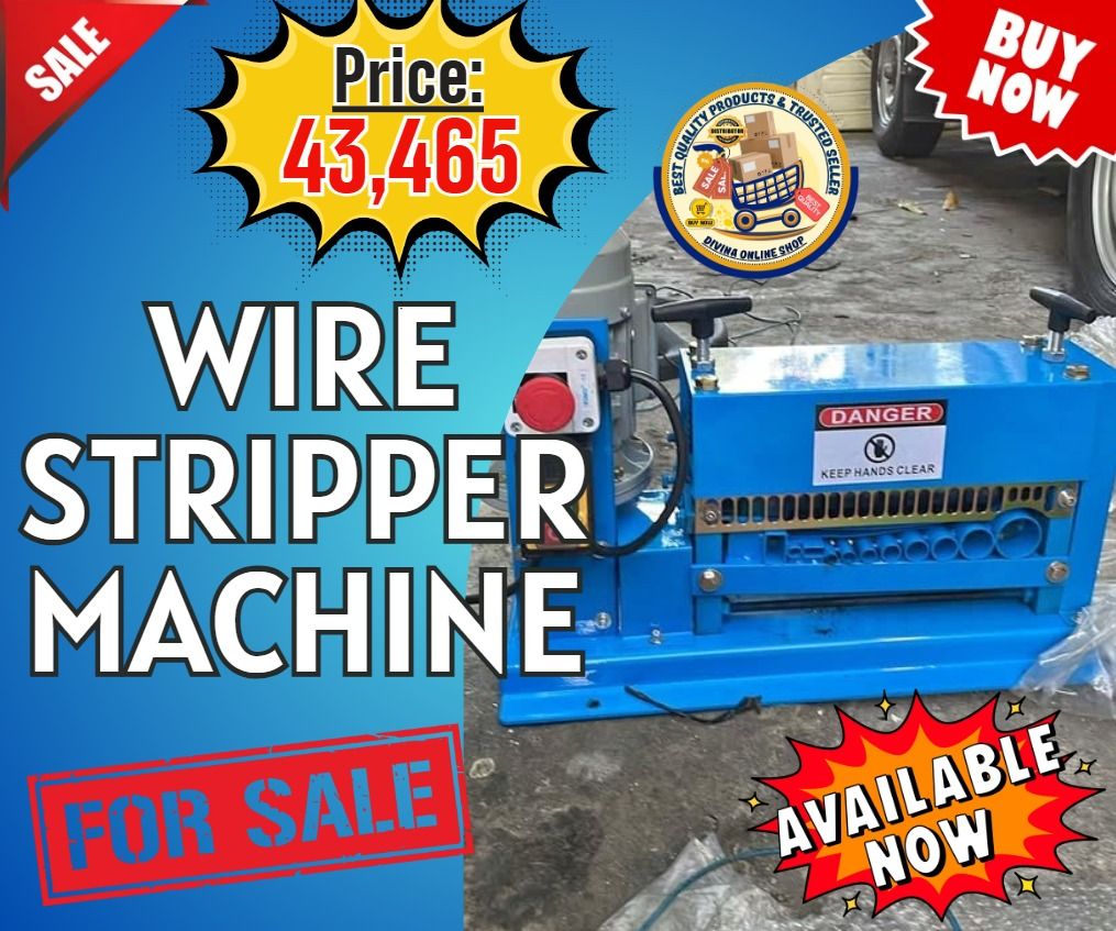 Cable Stripper Machine Waste Copper Wire Cutting Stripping Machine (Category: Everything Else Others) located in Paranaque City. Submitted by dhanshawn1 (Listing ID 1466242767, Image 1). Description: 🌏 We Can Deliver Nationwide 👉 AP Cargo, LBC & Lalamove (🛳️ Sea /✈️ Air Freight) 📍HURRRYYYY!!! BUY NOW!!! & GET LESS DISCOUNT 📍WE'RE ON SALE ❗️ Price: 43,465 🔥M40-1 Cable Wire Stripper Machine Laser cutting holes, suitable for 1-40mm, 0.75kw 220