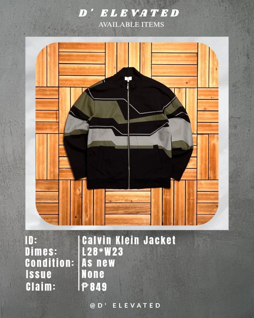 Calvin Klein Fullzip Jacket (Category: Coats, Jackets and Outerwear) located in Floridablanca. Submitted by d_elevated (Listing ID 1466295076, Image 1). Description: .