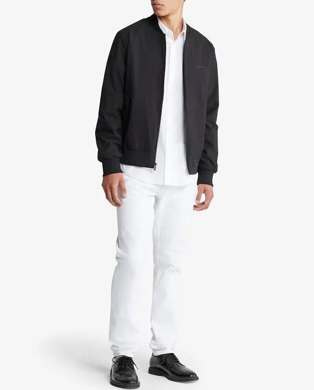 CALVIN KLEIN MATTE BOMBER JACKET (Category: Coats, Jackets and Outerwear) located in Quezon City. Submitted by mine4now (Listing ID 1466317460, Image 3). Description: What: CALVIN KLEIN MATTE BOMBER JACKET ORIGIN: CK US CONDITION: USED ONCE. BOUGHT LAST YEAR. Very nice in actual. LIKE NEW CONDI. This is around 6k in at rustans. SIZE: LARGE RFS: DECLUTTERING Shipping fee: PAID by the buyer No: COD Courier: lbc, grab or lalamove J&T — if not busy M